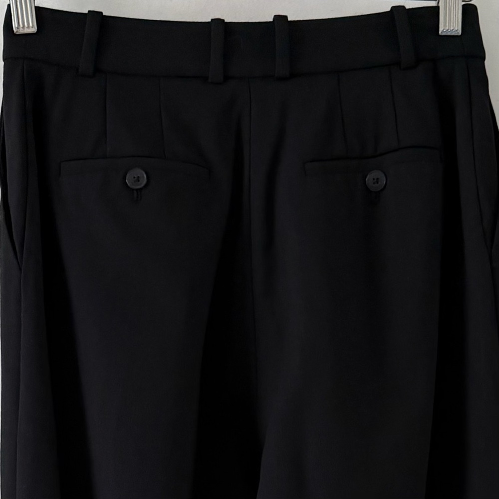 Babaton Agency Wool Blend Tailored Trouser Black High Rise Wide Leg Size 4 - Picture 13 of 16